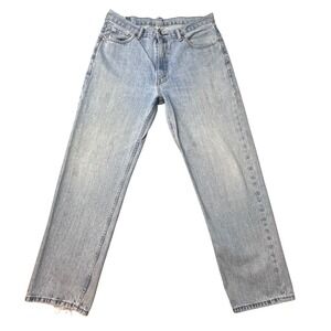 Levi's Jeans Mens 36x32 (35x30) Light Wash 550 Relaxed Fit Tapered Leg Denim